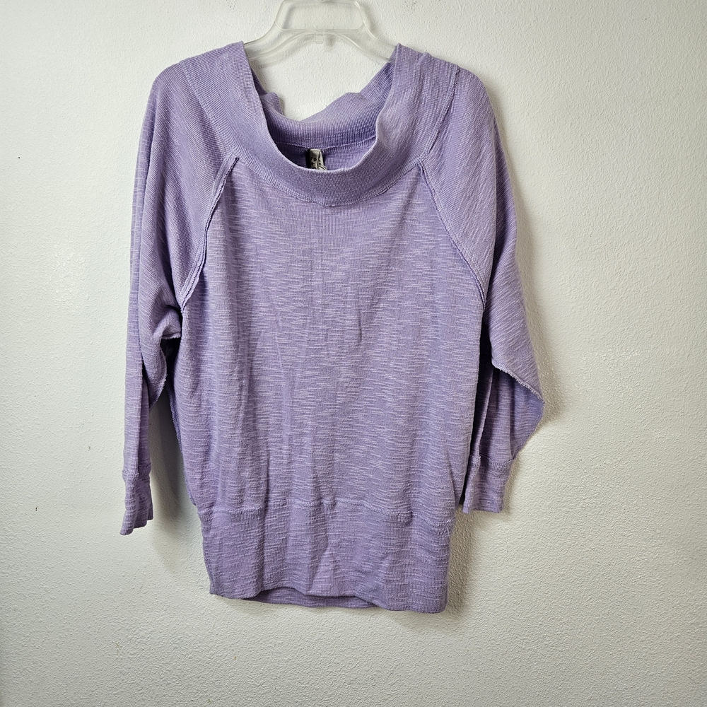Free People We the Free Palisades Off the Shoulder Tunic Raglan Sleeve Top Small